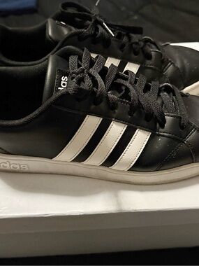 adidas Black and White Low-Top Sneakers